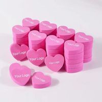 2023 Hot Sale Nail File Custom Logo Buffer Pink Heart Mini Nail Buffer