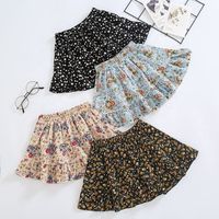 Summer new girls tutu skirt children's elastic waist girls princess skirt floral girls chiffon children tutu skirt