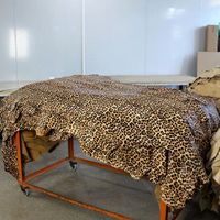Large cowhide rug soft animal fur leopard leather cowhide fur