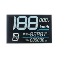 Customized size tn htn black va digital electric bike motorcycle instrument lcd screen speedometer odometer electric scooter lcd display