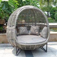 PE rattan wicker day bed for sale