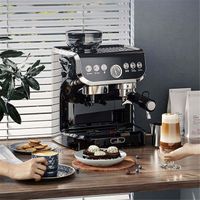 2021 Best Selling Fully Automatic Coffee Machine with Grinding Filter Coffee Machine with Pressure Gauge/