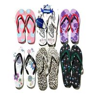 $0.34 X002 Wholesale Spot Flip Flops Men Ladies Hotel Slippers with Different Prints