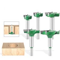 High Quality 3 Blade Woodworking Hole Opener Hole Saw Hinge Drill Bits Forstner Cabinet Door Mill Bit Set 28mm to 75mm