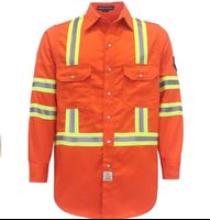 Firefighter Uniform FR Shirt High Visibility/High Visible Flame Retardant/Flame Retardant Shirt 7oz Men's Shirts