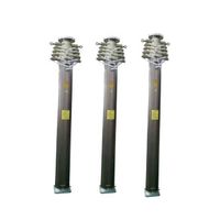 Pneumatic telescopic mast 3-25m