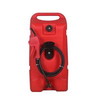 14 Gallon Wheeled Marine Gas Transfer Fuel Tank Caddy with Pump