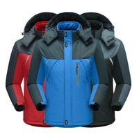 Men's Winter Thick Fleece Windproof Down Jacket High Quality Men's Waterproof Jacket