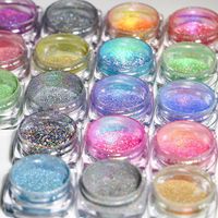Cosmetic multicolor pastel duo pearlescent chrome pigment for lips