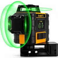 KAIWEETS Laser Level Green 3X360 Degree Laser Level 3D Line Laser 30M with Auto Leveling Mode