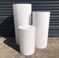 Acrylic Cylinder Pedestal Event Square Display Platform White Acrylic Party Round Pedestal