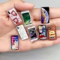 1/12 Dollhouse Micro Accessories Mini Acrylic Phone Model Simulation Toys Dollhouse Decoration Pretend Toys