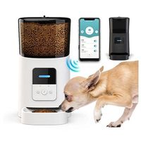 Tuya Wi-Fi Automatic Smart Automatic Pet Feeder with Visible Hopper 6L