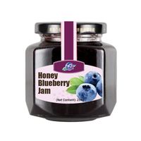 Wholesale High Quality Strawberry Blueberry Jam Glass Jar Food Coloring Puree Sauce Tea Honey Sweet Drink Natural Jam