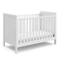 Cheap White Wooden Newborn Crib For Kids
