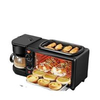 Household multifunctional three-in-one breakfast machine electric coffee toaster breakfast machine