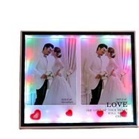 OEM Design ABS USB Rechargeable LED Wedding Sublimation Photo Frame