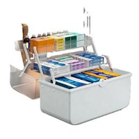 Large capacity tool storage box Multi-functional color tool storage box