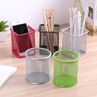 ishowu desk storage storage office accessories metal bracket mesh pen pencil ruler rack