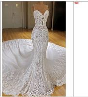 S1553F 2023 Wholesale Lace Custom Length Mermaid Bridal Gown Long Wedding Dresses