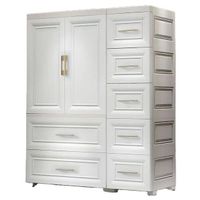 3 Tiers Kitchen Kids Baby Plastic Storage Hanging Clothes Design Cabinet With Drawers Bedroom Living Room Clothes