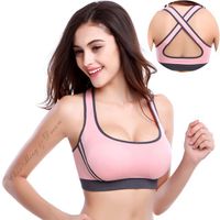Wholesale polyester spandex plain color push up underwear breathable front closure bra for women