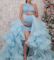 Maternity Dress Lace Long Dress Women's Photography Maternity Dress Photo Shoot Fluffy