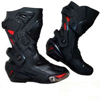Riding Tribe Microfiber Leather Moto Boots Pro Biker SPEED Moto Motor Bike Racing Shoes Motocross Boots