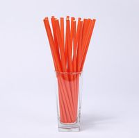 Hot sale eco-friendly 6mm plain orange plain paper straws