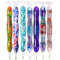 5D Handmade Resin Point Drilling Pen Set Cross Stitch Painting Embroidery Picking Tool Diamond Brush Accessories DIY