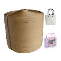 Paper bag handle luxury rope belt environmentally friendly recyclable degradable flat paper handle paper bag