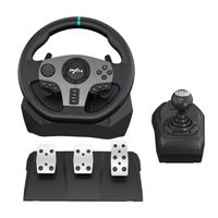 Racing Steering Wheel Pedal Shift Lever Drive Built-in Dual Vibration Motors For Smart V9 Xbox One PS3/PS4 Game Accessories