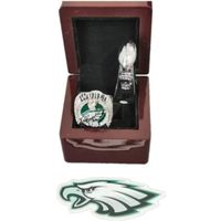 Lombardi Mini Trophy Size 2" 5cm Tall Philadelphia w/ Champion Ring