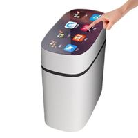 New home smart trash can bedroom net red lid deodorant living room trash can for sale