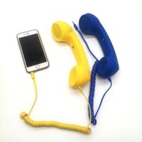 Newest Retro 3.5mm Telephone Handset Receiver Corded Phone Anti-radiation Soft Retro Cell Phone