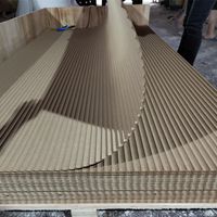 Factory made 3d mdf wall panel flexible mdf wall panel corrugated panel
