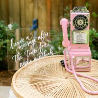 Audio Guestbook Phone Booth Retro Vintage Guestbook Audio Telephone Antique Recorder Decoration