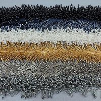 2022 Clothing Curtains Home Dec Beaded Tassel Trim Glass Horn Seed Beads Cross Plaid Ribbon Craft