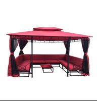 China custom wholesale cheap garden gazebo gazebo with curtains