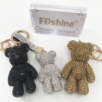Hot Sale Free Sample Fashion Accessories Wholesale Price Key Chain Lanyard Bear Custom Logo Key Chain