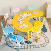 Half Moon Shape Used Day Care Feeding Wholesale Kids Preschool Desk