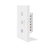 3 Gang Smart Switch Wall Light Touch Switch RF 2.4Ghz Universal Wireless Remote Control Switch