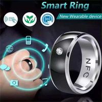 Newest smart ring nfc gold waterproof nfc smart ring for Android function couple stainless steel jewelry