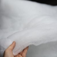 Polyester Cotton Fiber Thermal Bonded Filling Batting Filling For Garment Quilt GRS TC