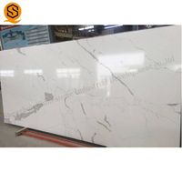 Fast Shipping Xinmai White Quartz Countertop Calacatta Quartz Slab