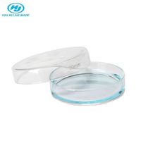 HAIJU LAB Glass Different Size Borosilicate Glass Petri Dish with Lid