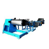 Fully automatic metal steel coil slitting and winding forming machine production line