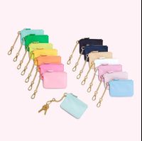 Wholesale Custom Logo ID Card Keychain Wallet Nylon Bag Cute Clutch Coin Mini Coin Purse