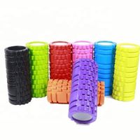Eva Yoga Roller Foam + Roller Muscle Fitness Gym Equipment Practice Pilates Back Leg Massage Yoga Foam Roller Set