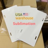 Sublimation License Plate Blank Aluminum Sheet 12''x 6''x 0.025'' Meicang Personalized Printing Sublimation License Plate